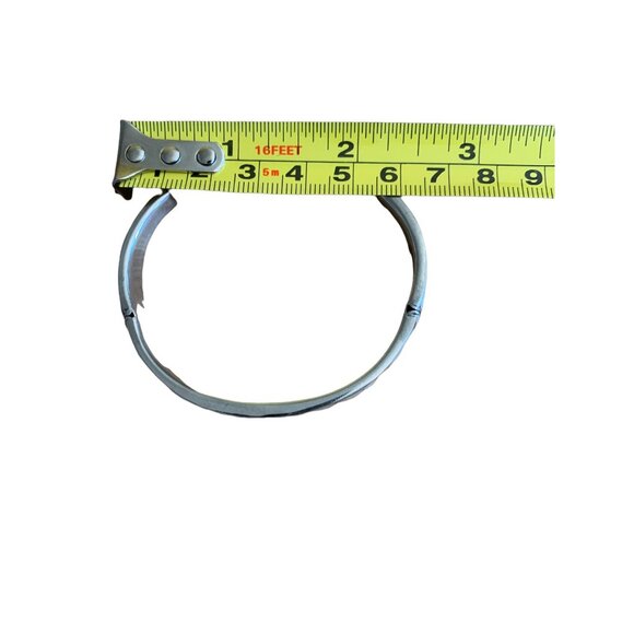 ✌️ 2/$40 ✌️ Vintage Inlaid Multi-Brown Tone on Silver Cuff Bracelet - Picture 3 of 3